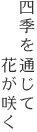 四季を通じて花が咲く